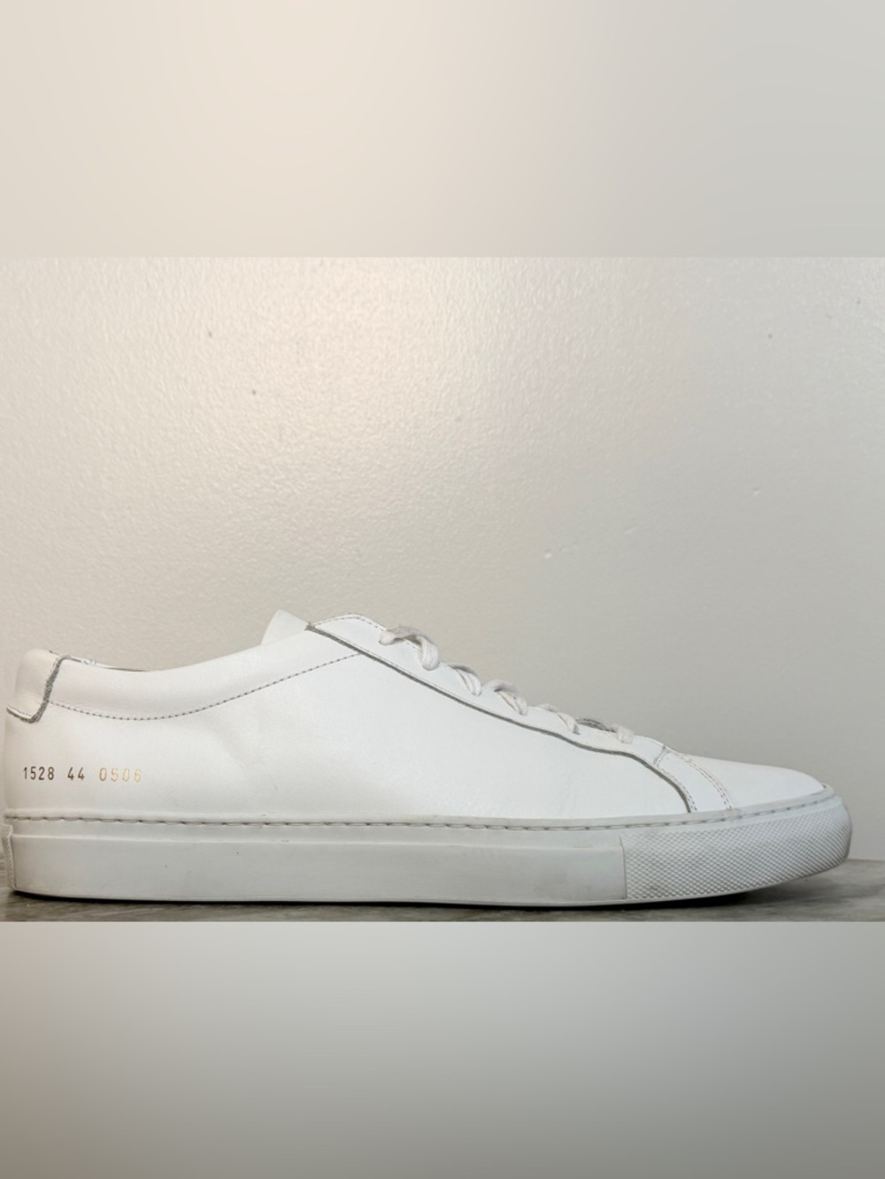 COMMON PROJECTS ORIGINAL ACHILLES LOW WHITE 11 EU 44 MINIMALIST $500 ITALY